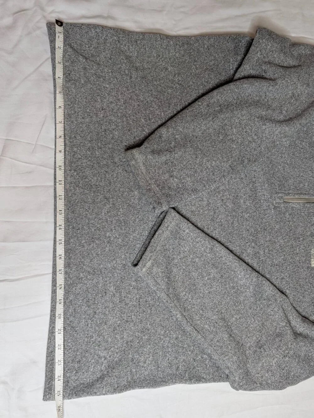 Mens Northface Fleece 1/4 Zip Size XL in Heather Gray